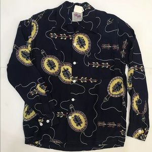 Duke Kahanamoku 1950s Vintage Aloha Hawaiian Shirt